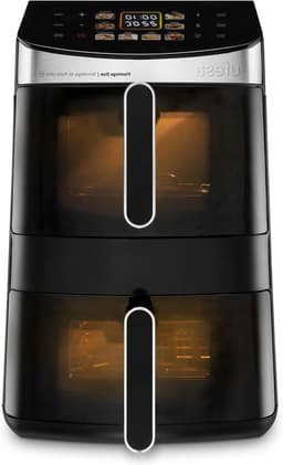 Heteluchtfriteuse - Dubbele Lade - Snelle Maaltijden - DualZone Heat - 115L Capaciteit - Zwart — thumbnail 1