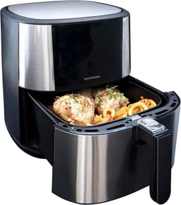 Heteluchtfriteuse - Airfryer Frituurpan - Gezond Koken - XXL Capaciteit - 6 Liter - Zwart Roestvrijstaal — thumbnail 4
