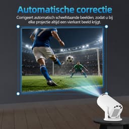 Mini Beamer 4K – Draagbare Projector Android 11, WiFi 6 & Bluetooth 5.4 – 180° Draaibaar, 1080P Full HD — thumbnail 4