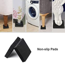 12 Stuks Anti-vibratie Pads, Schok Absorberende Pads, Wasmachine Voetkussens Trillingen Demper Pads voor Wasmachine Voeten Koelkast Droger Luidspreker — thumbnail 3