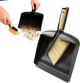 Mini Stofpan Borstel - Veegset - Bureau Schoonmaken - Ergonomisch Houten Handvat - Compact Ontwerp - Niet gespecificeerd — thumbnail 1