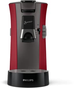 Philips Senseo Select Koffiepadmachine CSA240/90 - Keuze uit 1 of 2 Kopjes - Instelbare Intensiteit - Automatische Uitschakeling - Rood en Kasjmiergrijs — thumbnail 4