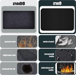 Hittebestendige Siliconen Mat 60 x 40 cm voor Airfryer, Koffiezetter en Oven - Antislip, Waterdicht en Vuurvast voor Keukenoppervlak — thumbnail 6