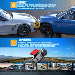 REN® Dashcam voor Auto Voor en Achter - Dashcam - Zwart - ‎3cm x 5cm x 3cm; 430 g — thumbnail 5