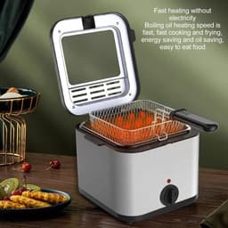 Elektrische Friteuse - Snelkookfriteuse - Familie Frituren - Instelbare Temperatuur - 25 Liter Capaciteit - Zilver — thumbnail 3
