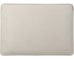 Accezz Leather Laptop Hoes 14 inch - Laptopsleeve - Beige