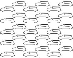 30 Stuks Diverse Paperclips in Autovorm voor Creativiteit, Metaal Modellering en Ambachtelijke Decoratie Benodigdheden in Zwart