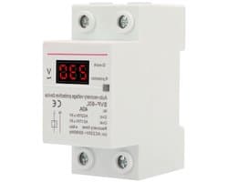 230V 40A overspanningsbeveiliging met automatische herstel en onder spanning bescherming voor DIN-rail montage in huis