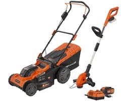 Dual Power Tuingereedschapsset borstelloos POWDPG75569 - 2 items incl. batterij 2x20V 5.0/2.5Ah en lader, 1 acc.