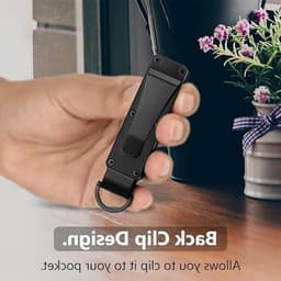 Compacte metalen sleutelhanger voor het opbergen van sleutels, ideaal voor mannen en vrouwen, ruimtebesparend en duurzaam — thumbnail 3