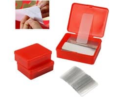 Pack van 180 Dubbelzijdige Lijmtapes, 5 x 1.8 cm, Extra Sterk en Verwijderbaar voor Foto's, Posters en Vloerkleden