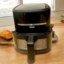 Heteluchtfriteuse - Airfryer - Gezond Koken - 6 Programma's - 4 Liter - Zwart — thumbnail 2