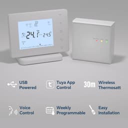 Slimme Thermostaat - Verwarming Regelaar - Comfort Verhoging - App Bediening - 13 cm - Wit — thumbnail 5