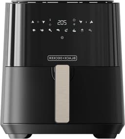 Luchtfriteuse - Airfryer Frituurpan - Gezond Koken - 99% Vetvermindering - 5 Liter - Zwart — thumbnail 1