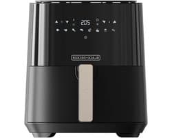 Luchtfriteuse - Airfryer Frituurpan - Gezond Koken - 99% Vetvermindering - 5 Liter - Zwart