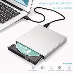 Externe DVD Speler - CD Brander - Bestanden Archiveren - Plug and Play - Draagbaar - Zwart — thumbnail 1