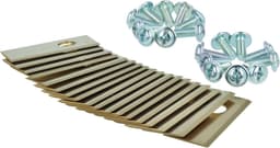 Reservemessen Grasmaaier - Robotmaaier messen - Gazon Onderhoud - Hoge Snijefficiëntie - 35 x 18 mm - Goud — thumbnail 5