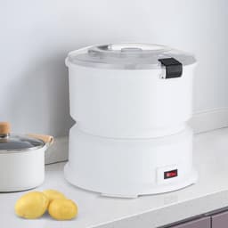 Elektrische Aardappelschilmachine - Groenteschiller Keukenmachine - Snel Groenten Schillen - Krachtige Koperen Motor - 0.8 kg Capaciteit - Wit — thumbnail 2