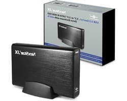 Externe Harde Schijf Behuizing - HDD SSD Case - Opslag Uitbreiden - Aluminium Koeling - 3.5 of 2.5 inch - Zwart