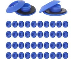 40 Stuks Multifunctionele Plastic Ogen Set - 28 x 28 x 12mm Voor Zeilen, Stoffen en Textiel - Blauw en Duurzaam