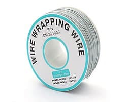 30AWG 0.25mm Grijze Solide Draad - Kleurige Elektrische Kabel Spoel voor DIY Projecten, Flexibel en Zacht, Geschikt voor Elektronica en Aansluitingen