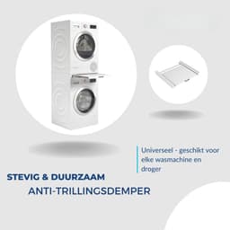MIRA® Tussenstuk Wasmachine Droger - Stapelkit - Tussenstuk Wasmachine en Droger - Tussenstuk Wasmachine Droger Zwart - Tussenstuk Wasmachine Droger Aeg - Wit - 54cm x 60cm x 8cm — thumbnail 8