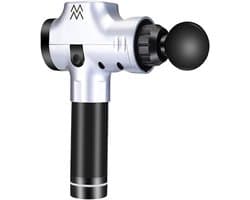 Massagepistool - Spierontspanningstool - Spierherstel Bevorderen - Stille Borstelmotor - 18.8x24.2x6.2CM - Zilver