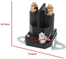 Dailygoods- Starter Solenoïde 12V - Compatibel met Westwood/Countax - Afmetingen 63,3 mm x 75,8 mm - Onderdeelnummer 1530 - Eenvoudige vervanging - Metaal/Kunststof - Startrelais — thumbnail 4
