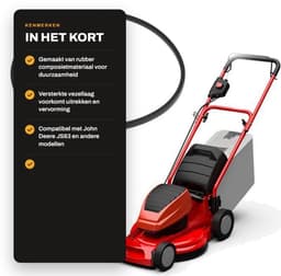Dailygoods- Aandrijfriem Vervangend - Compatibel met John Deere - Rubber Composietmateriaal - Hoogte 5.5mm - Breedte 9.5mm - Externe Lengte 889mm - Grasmaaier Riem — thumbnail 4