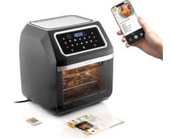 Airfryer XL - Heteluchtoven - Gezond Koken - Met Kijkvenster - 12 Liter - Zwart