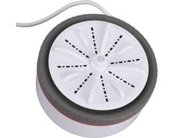 Draagbare mini turbo wasmachine in grijs met timer en verstelbare instellingen, USB-aangedreven voor het snel en eenvoudig wassen van kleine kledingstukken