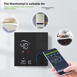 Slimme Thermostaat - Temperatuurregelaar - Comfort Thuis - App Bediening - 16A - Wit — thumbnail 4