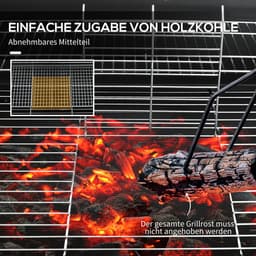 Houtskool Barbecue - Metaal - Zwart - 95x71.5x102cm - Buiten Gebruik — thumbnail 5