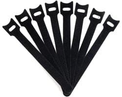 Hoge kwaliteit Velcro kabelbinders - 100 stuks, nylon, zwart, ideaal voor kabelbeheer en organisatie