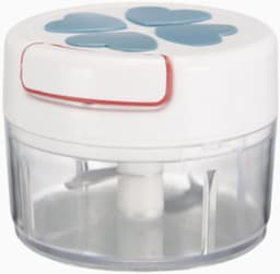 Keukenmachine Groentehakker - Handmatige Hakker - Snel Ingrediënten Snijden - Trekkoord Bediening - 10x10x8 cm - Blauw — thumbnail 1