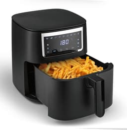 Heteluchtfriteuse - Airfryer Mini Oven - Vetarm Koken - Touchscreen Bediening - 65 Liter - Matzwart — thumbnail 2