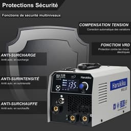 Draagbare 3-in-1 Lasmachine 135A met Vuldraad - MIG, MMA, Lift-TIG — thumbnail 3