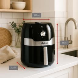 Heteluchtfriteuse 3.5L - Airfryer met Timer en Instelbare Temperatuur voor 1-4 Personen — thumbnail 2
