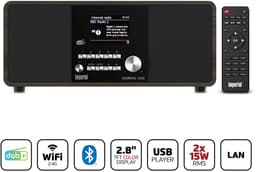 Imperial DABMAN i200 V2 - DAB+ / FM Radio - Internetradio - Bluetooth - WiFi - USB - Hout — thumbnail 1