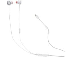 JBL Quantum 50C - USB-C Oordopjes voor iPhone 15, 16 & 17 - In-ear Headset met Microfoon - Inclusief 3.5 mm naar USB-C Adapter - Voor Samsung, Laptop & Console - Wit
