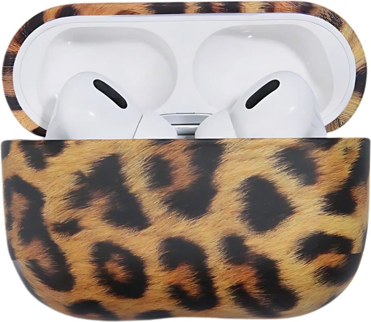 Shieldcase Leopard Pattern Case - beschermhoes geschikt voor Airpods Pro / 2 Pro Case - bruin - Luipaard hoesje - Siliconen case - HardCase - beschermhoes geschikt voor Apple AirPods Pro / Pro 2 — afbeelding 1