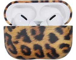 Shieldcase Leopard Pattern Case - beschermhoes geschikt voor Airpods Pro / 2 Pro Case - bruin - Luipaard hoesje - Siliconen case - HardCase - beschermhoes geschikt voor Apple AirPods Pro / Pro 2