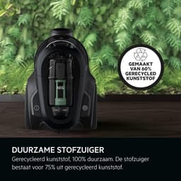Stofzuiger Zonder Zak - Cilinderstofzuiger - Grondige Reiniging - Cycloontechnologie - 1.6 Liter Container - Zwart — thumbnail 5