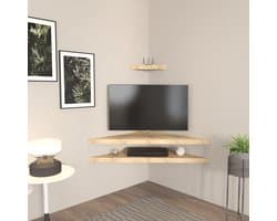 Tv-standaard Eiken - Media meubel - Woonkamer Inrichting - 100% Melamine Gecoat - 120 cm Breed