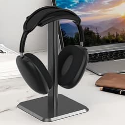 Hoofdtelefoonstandaard met afneembare hoofdtelefoonhouder en antislip basis - Headset opbergstandaard voor over-ear hoofdtelefoon. — thumbnail 4