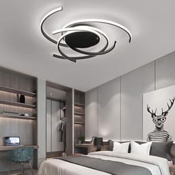 Dimbaar LED Plafondlamp Spiraal Bloem Design Kroonluchter voor Eetkamer en Woonkamer — thumbnail 1