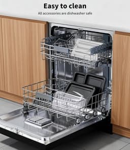 Grote Heteluchtfriteuse 23L met Mini-Oven Functie, 2600W en Touchscreen — thumbnail 2