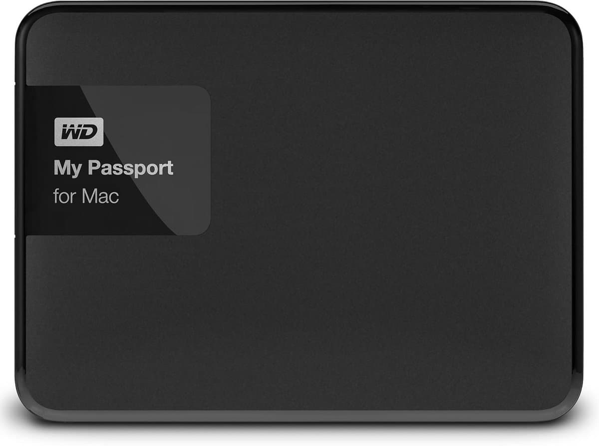 Externe Harde Schijf - Draagbare Opslag - Bestanden Opslaan - Speciaal voor Mac - 1 TB - Zwart — afbeelding 1