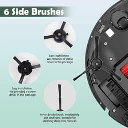 20 stuks Accessoires geschikt voor Roborock Q5 Pro/Q5 Pro+/Q8 Max+/Q8 Max Stofzuiger,2 Hoofdborstels,4 HEPA-Filters,6 Dweilen,6 Zijborstels,1 Borstel,1 Schroevendraaier Vervangende Onderdelenset — thumbnail 5