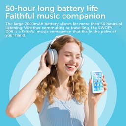 160 GB MP3-speler met Bluetooth en Wifi - 4 inch Touchscreen, Ondersteunt Spotify, Audible en FM-radio - Uitbreidbaar tot 1 TB — thumbnail 5